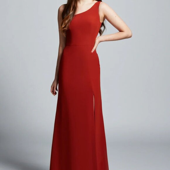 NEW - HAYLEY PAIGE - 52153 ONE SHOULDER DRESS - SIENNA - SIZE 10 - Picture 3 of 5